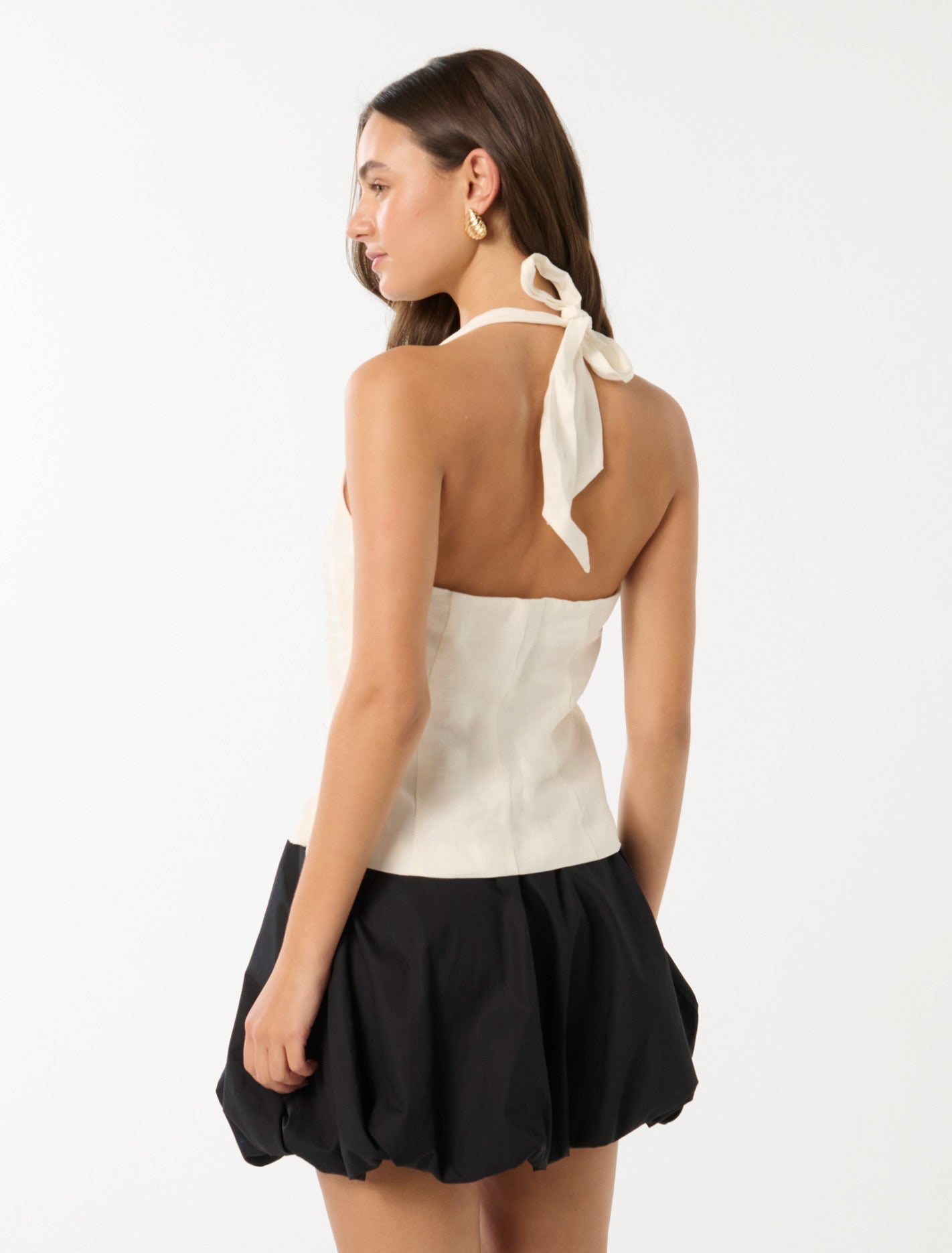 Elsie Halter Vest Porcelain