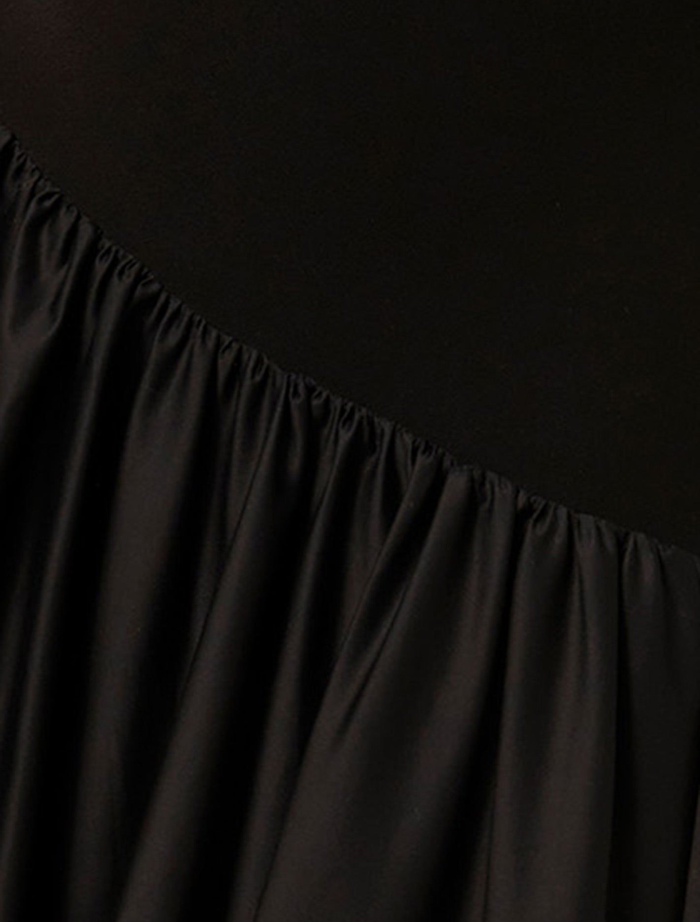 Delilah Bubble-Hem Midi Dress Black