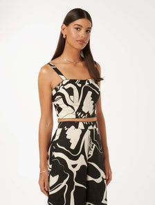 Patricia Printed Linen Top Dunstan Co-ord