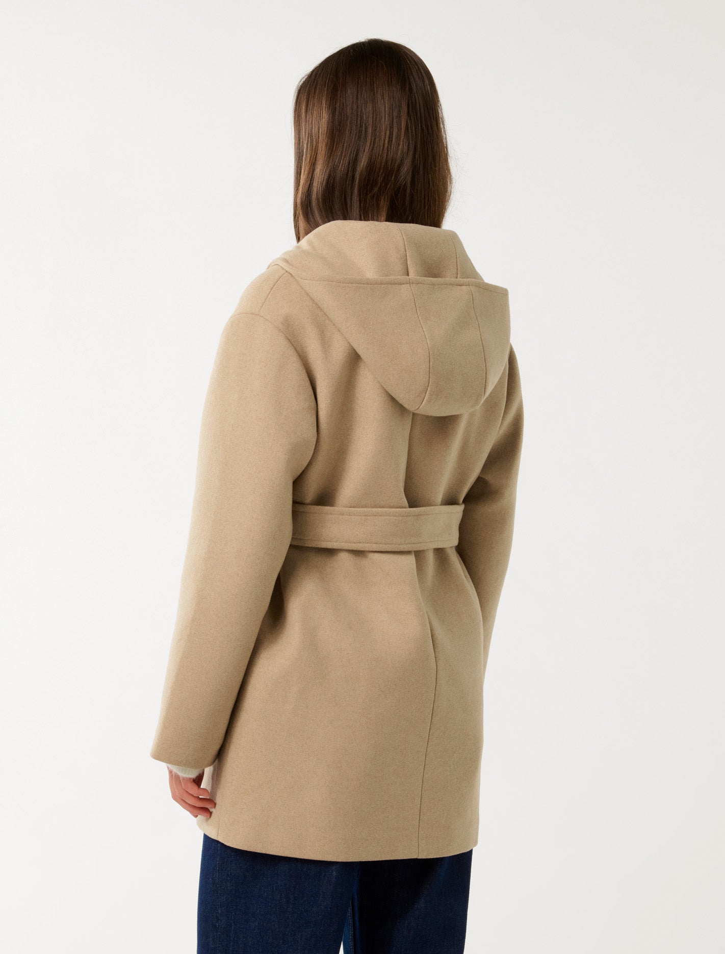 Shaylah Hooded Coat Soft Camel