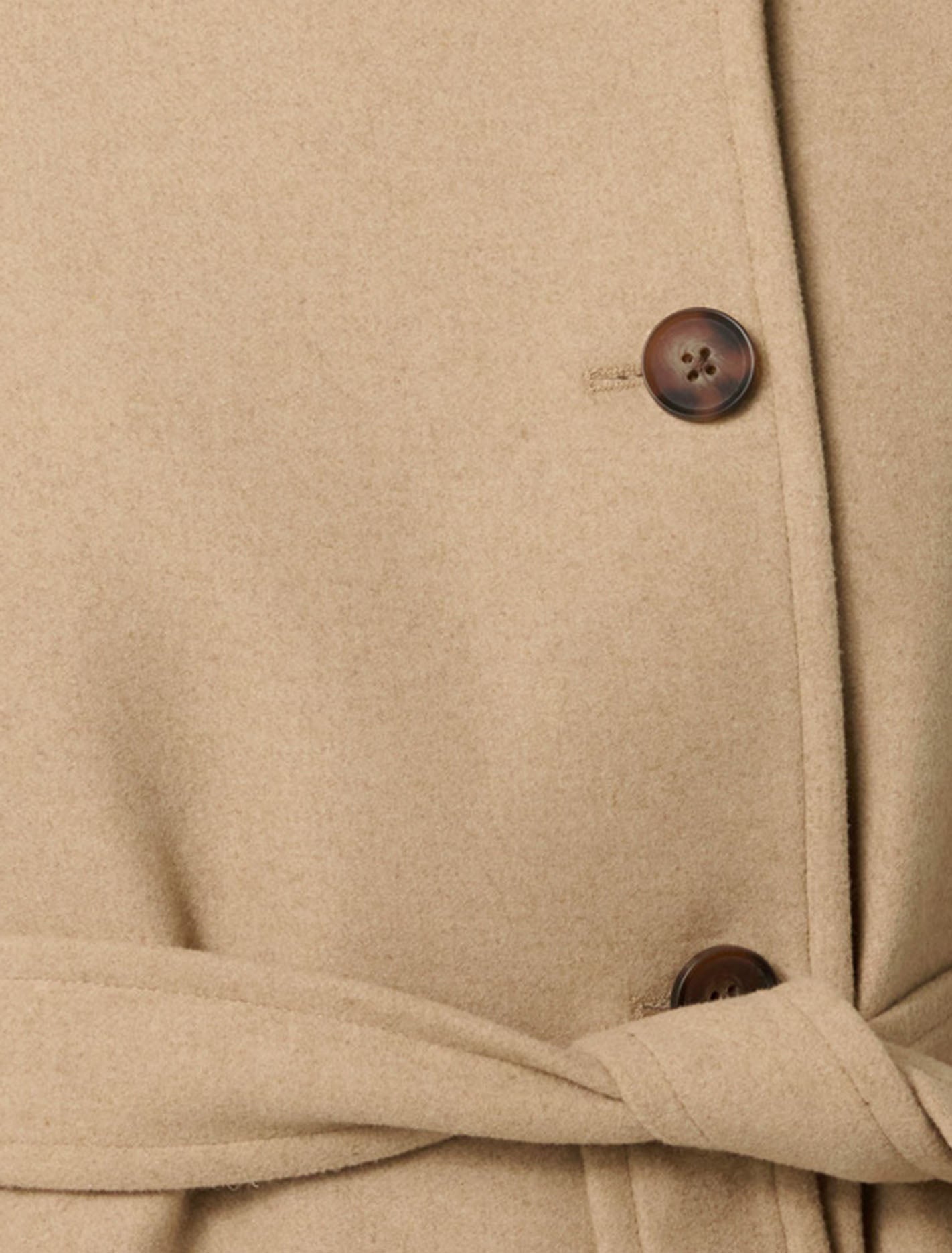 Shaylah Hooded Coat Soft Camel
