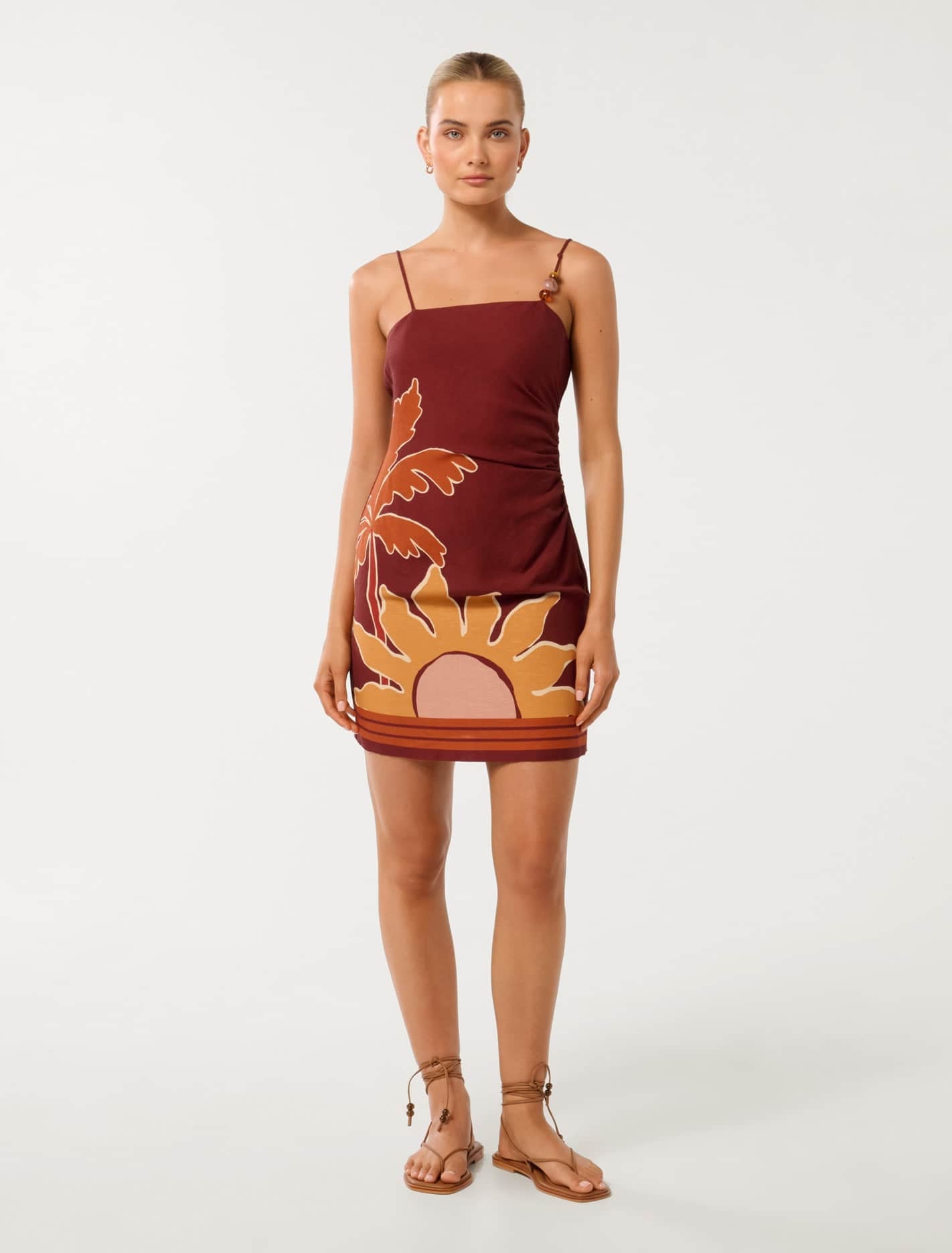 Kyla Beaded Mini Dress Dark Rio Tropical