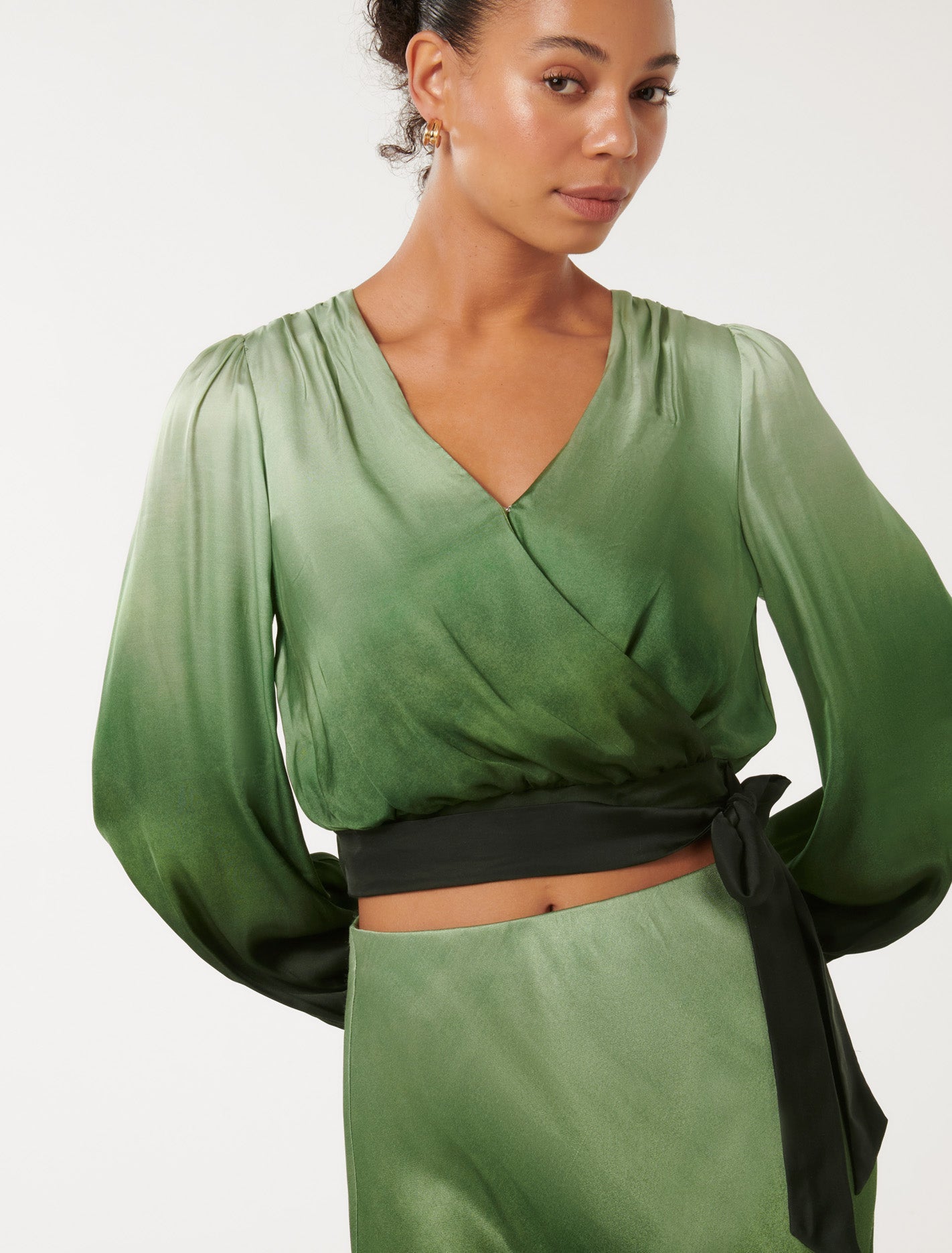 Bethany Ombre Blouse Sage Ombre