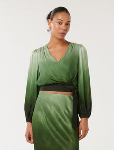 Bethany Ombre Blouse Sage Ombre