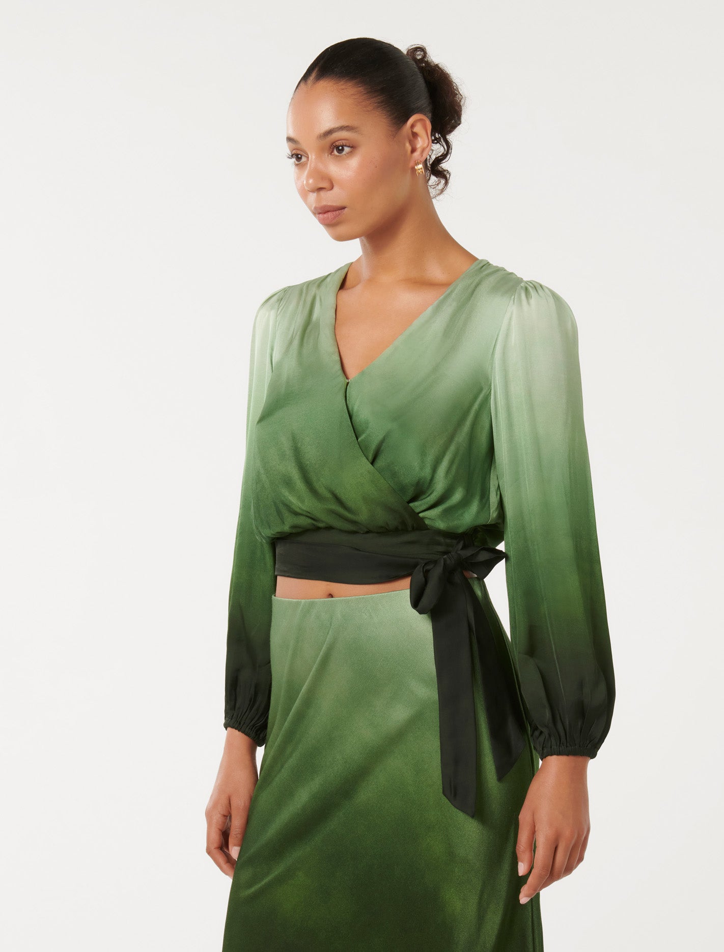 Bethany Ombre Blouse Sage Ombre