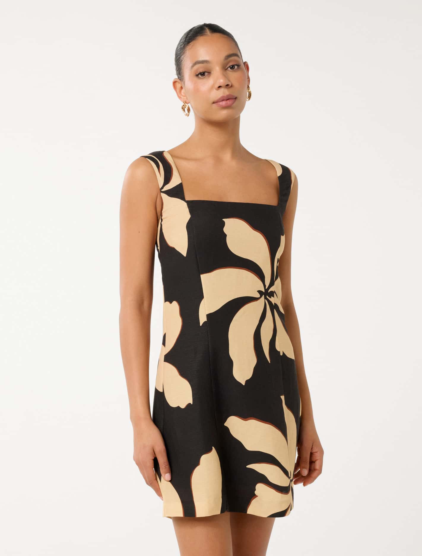 Cynthia Shirring Back Mini Marian Abstract