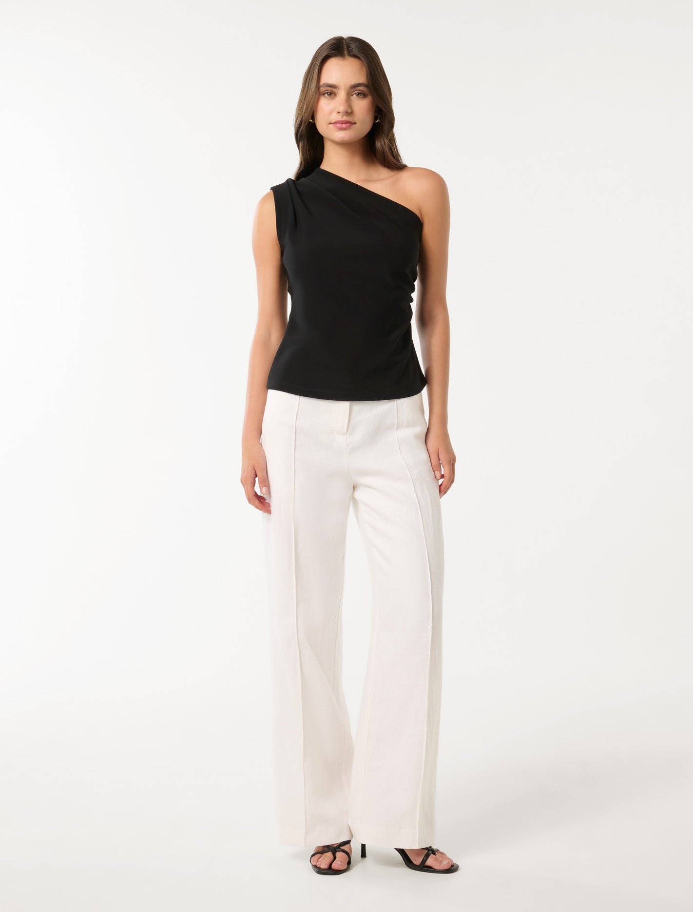 Cecilia One-Shoulder Top Black