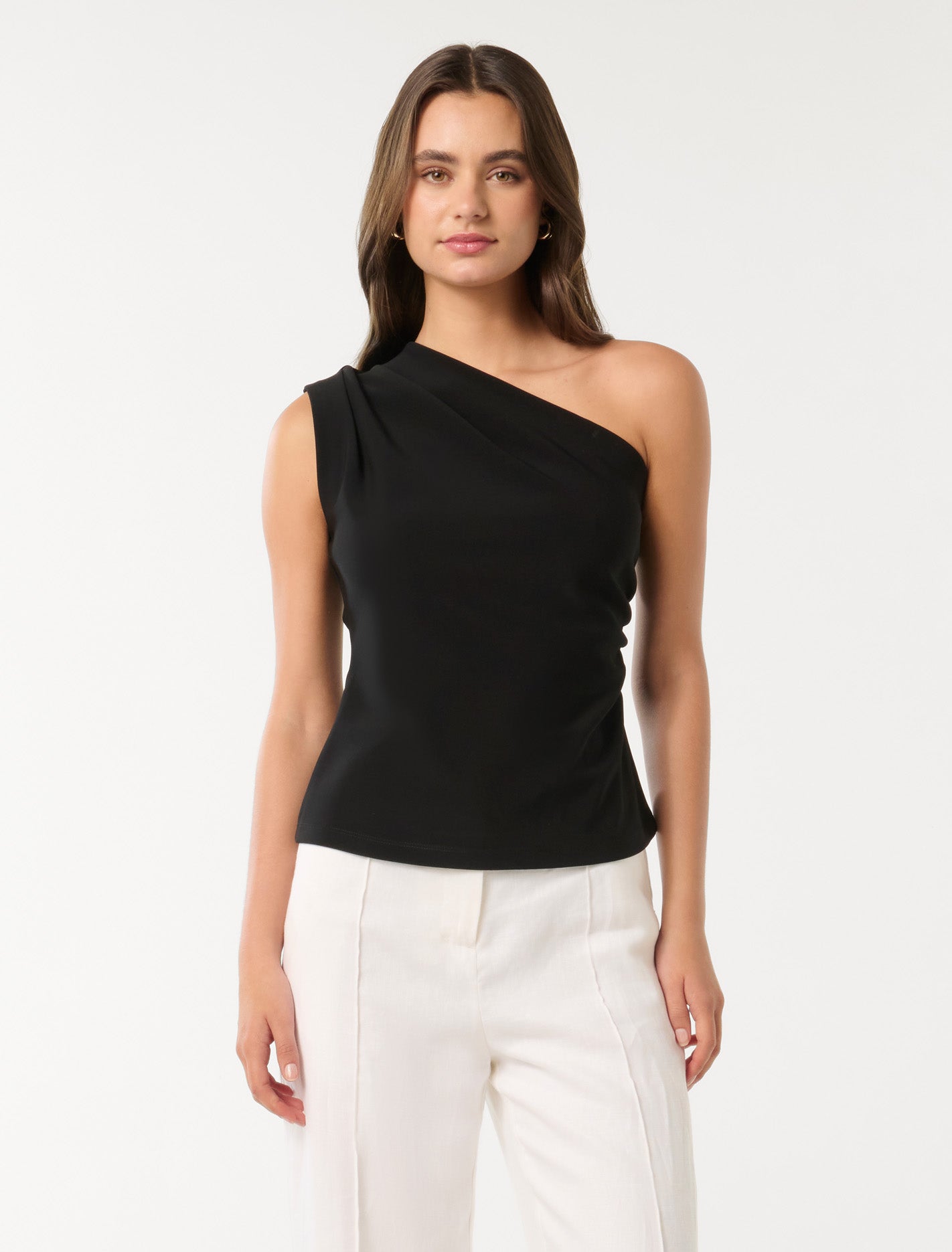 Cecilia One-Shoulder Top Black