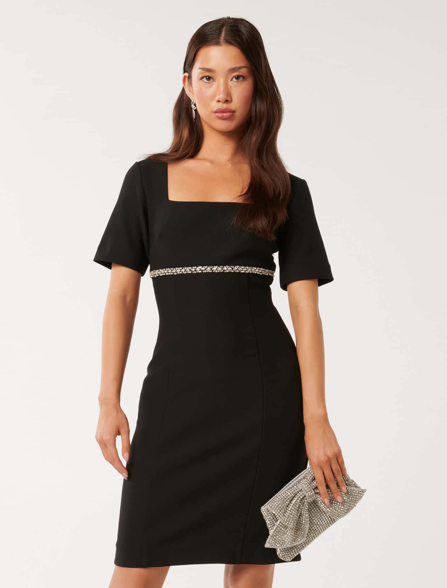 Lori Embellished Dress Black