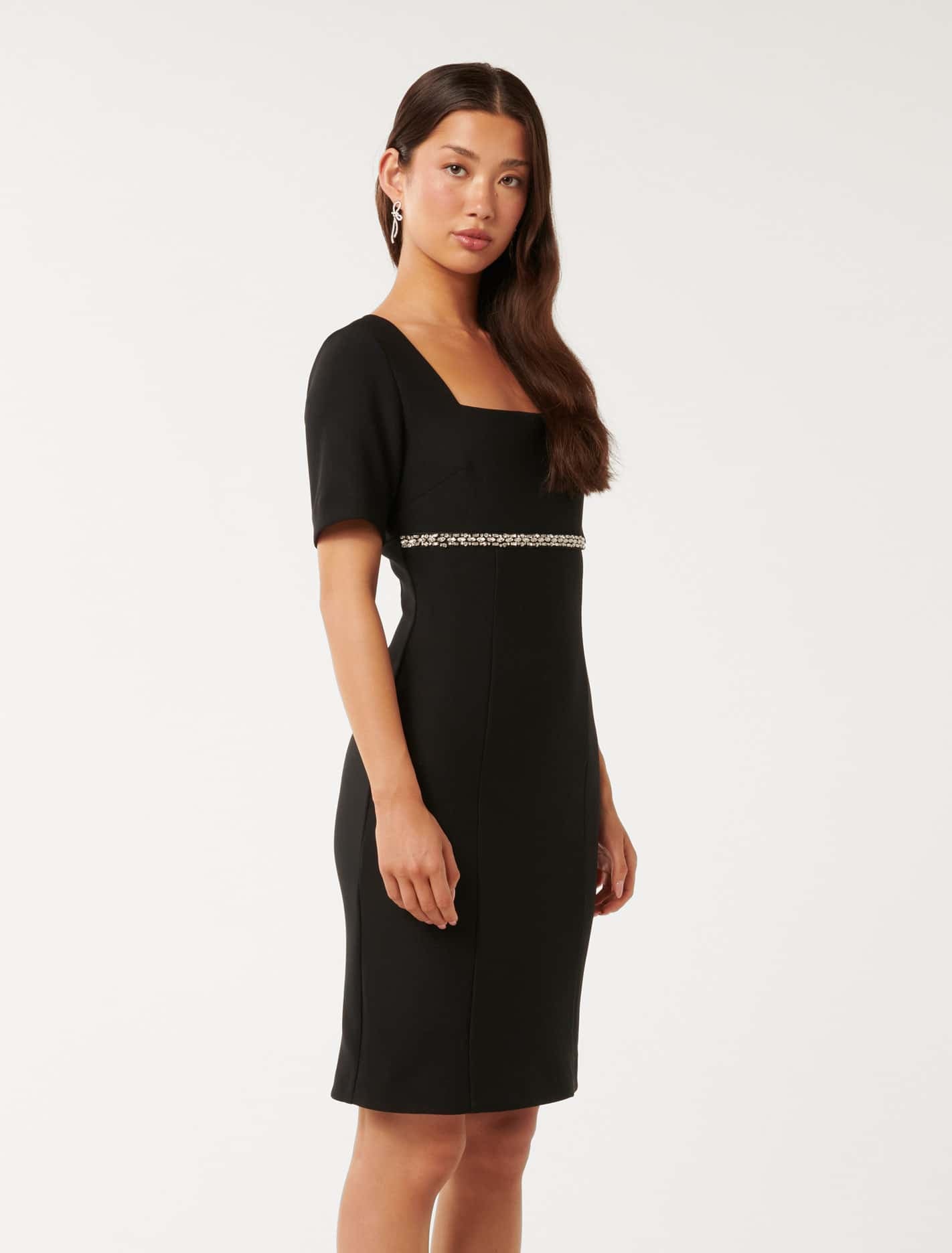 Lori Embellished Dress Black