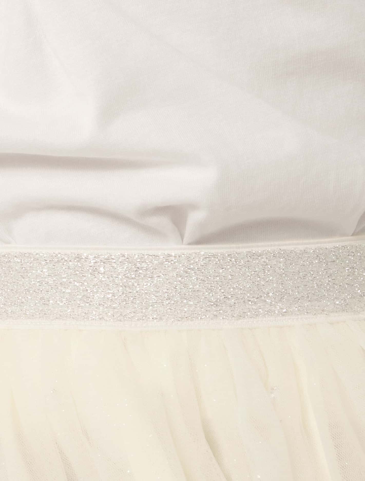 Joy Flower Girls Tee White Cloud