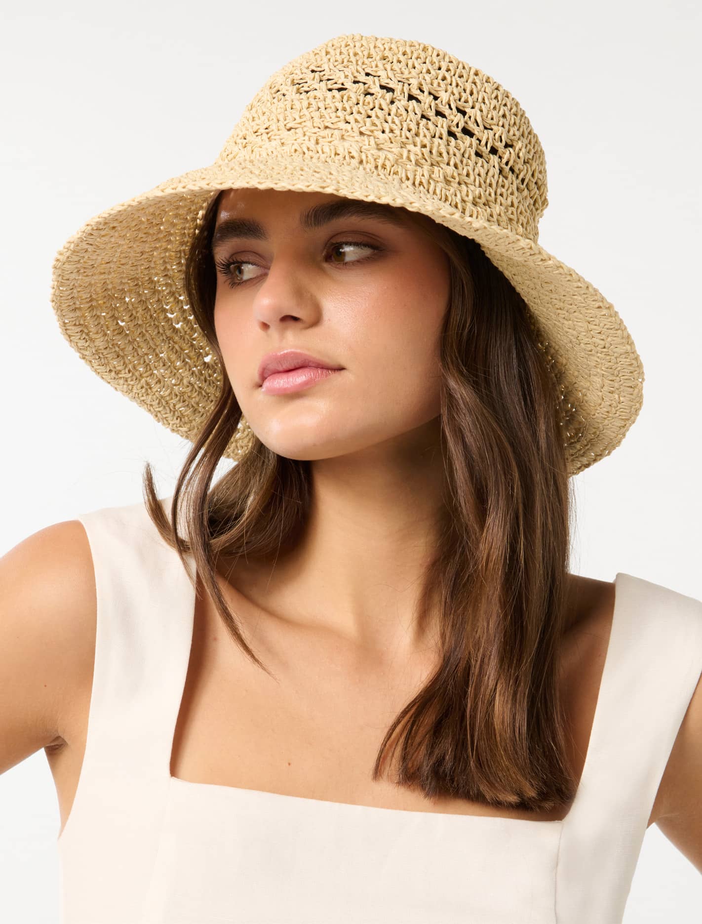 Bella Bucket Hat Natural
