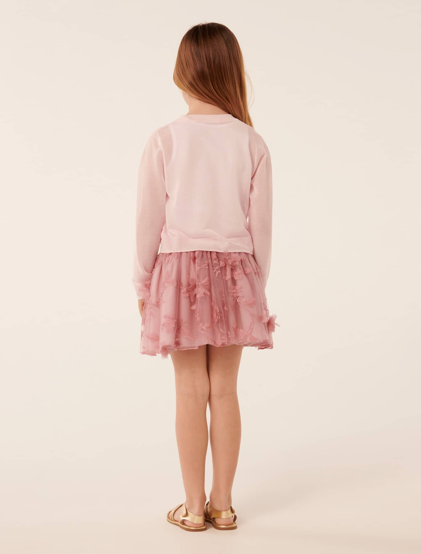 Juliet Gossamer Girls Cardigan Lilac Fog