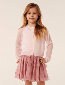 Juliet Gossamer Girls Cardigan Lilac Fog