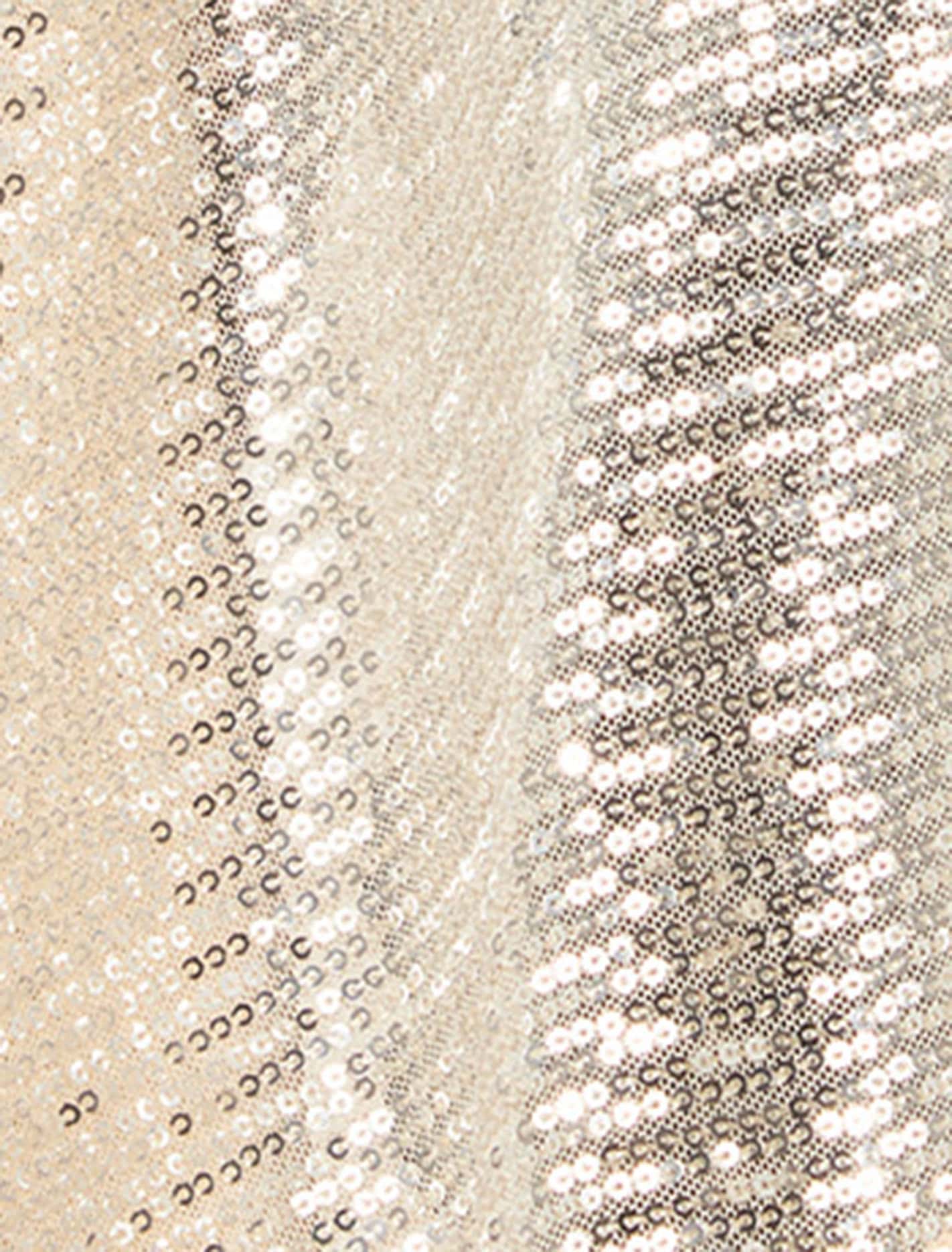 Serena Sequin Cape Champagne