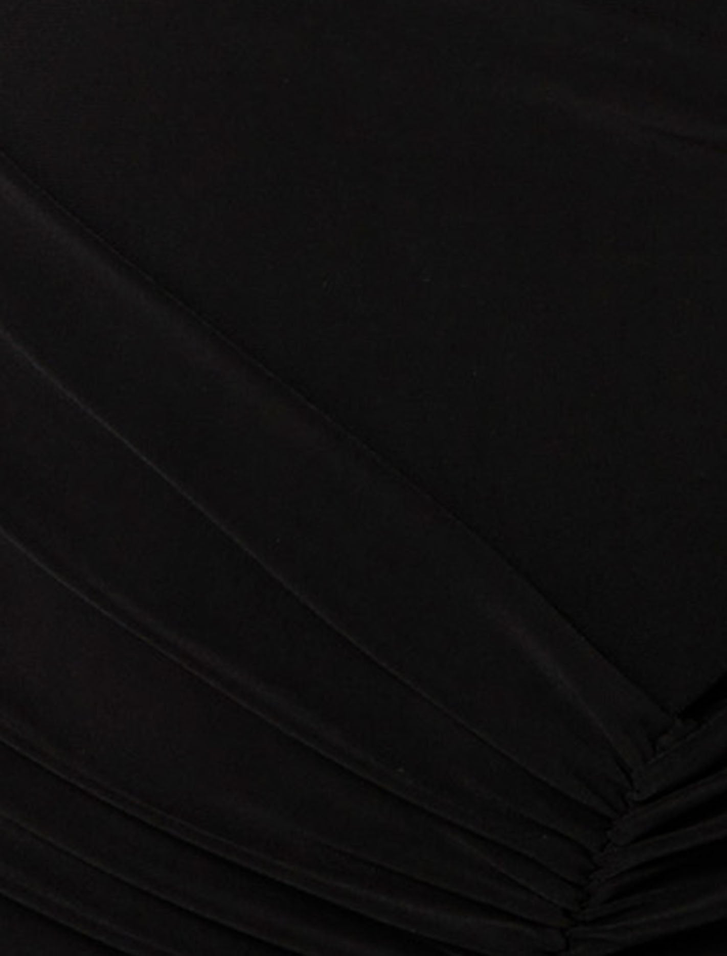 Carrie Draped Bodycon Midi Dress Black