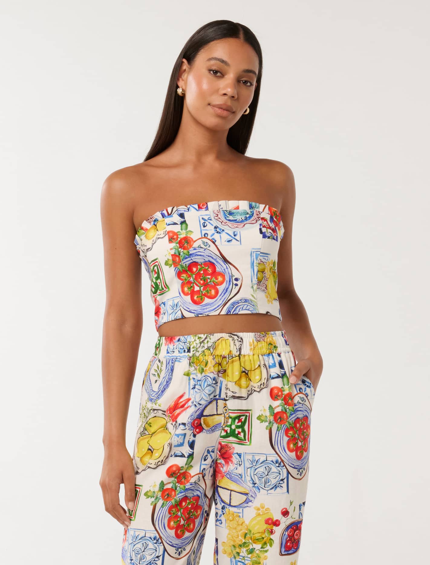 Phoenix Bandeau Top Sorrento Tile Co-ord