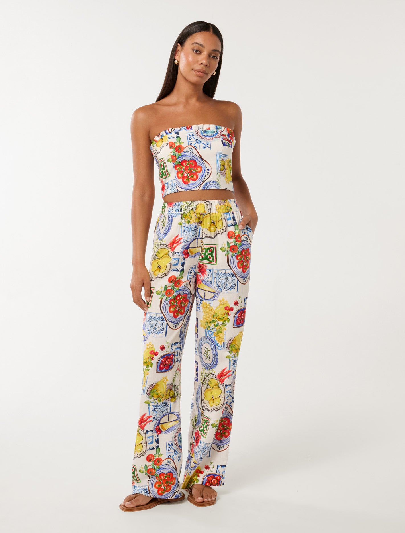 Phoenix Bandeau Top Sorrento Tile Co-ord