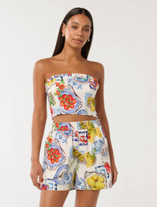 Phoenix Bandeau Top Sorrento Tile Co-ord