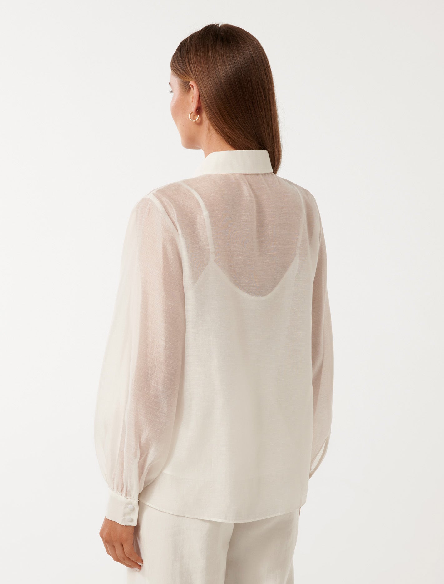 Azura Embroidered Shirt Porcelain