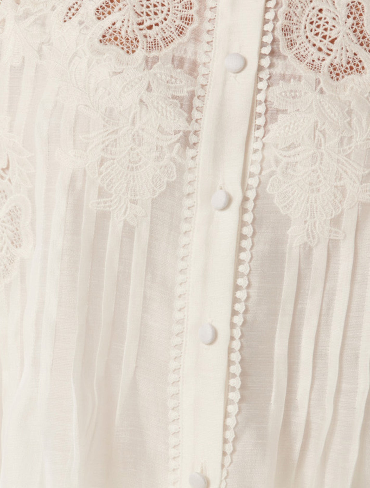 Azura Embroidered Shirt Porcelain