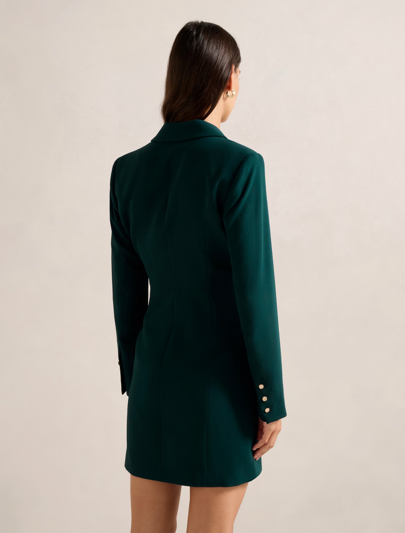 Billie Wrap Blazer Dress Forest Moss