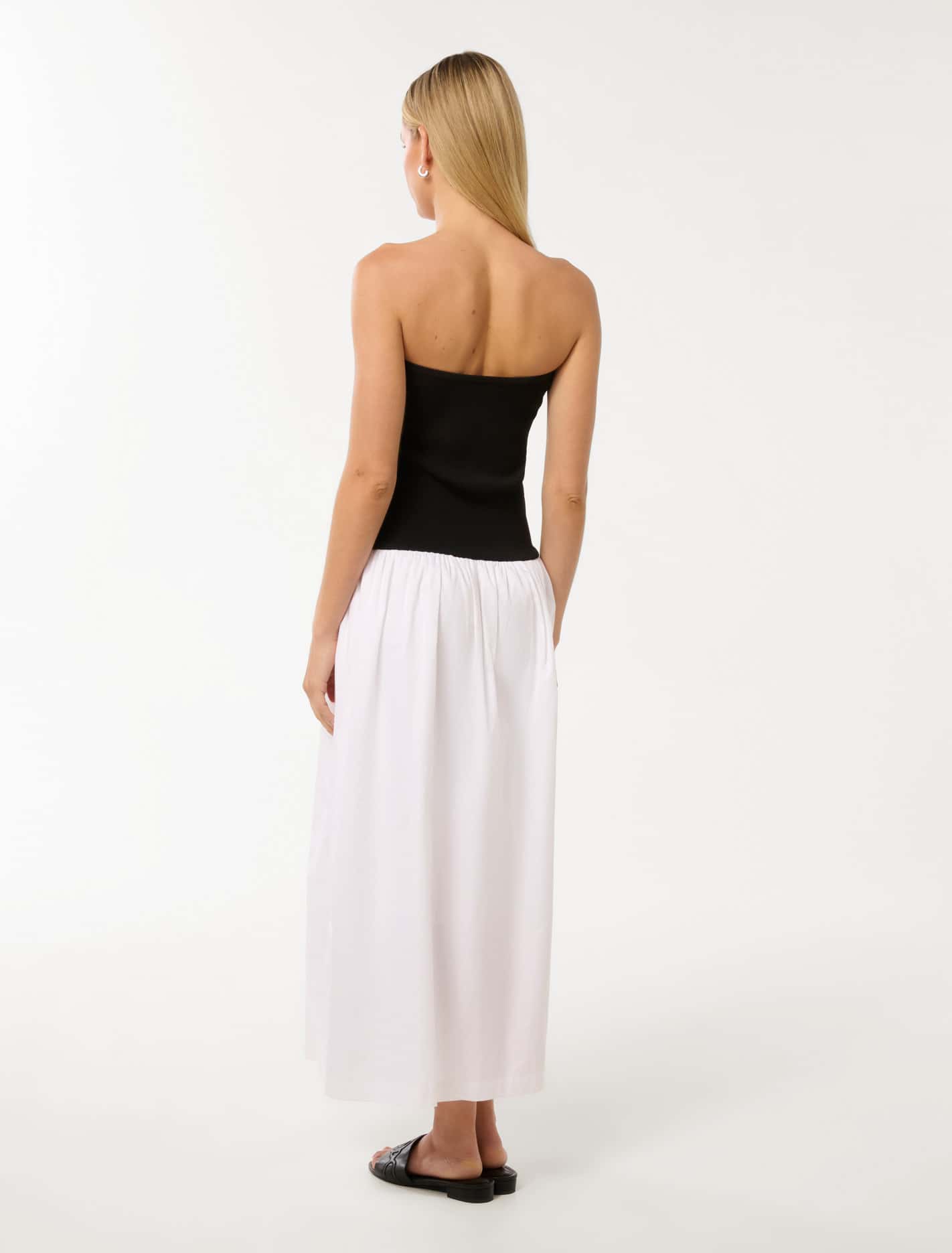 Renee Contrast Midi Dress Mono