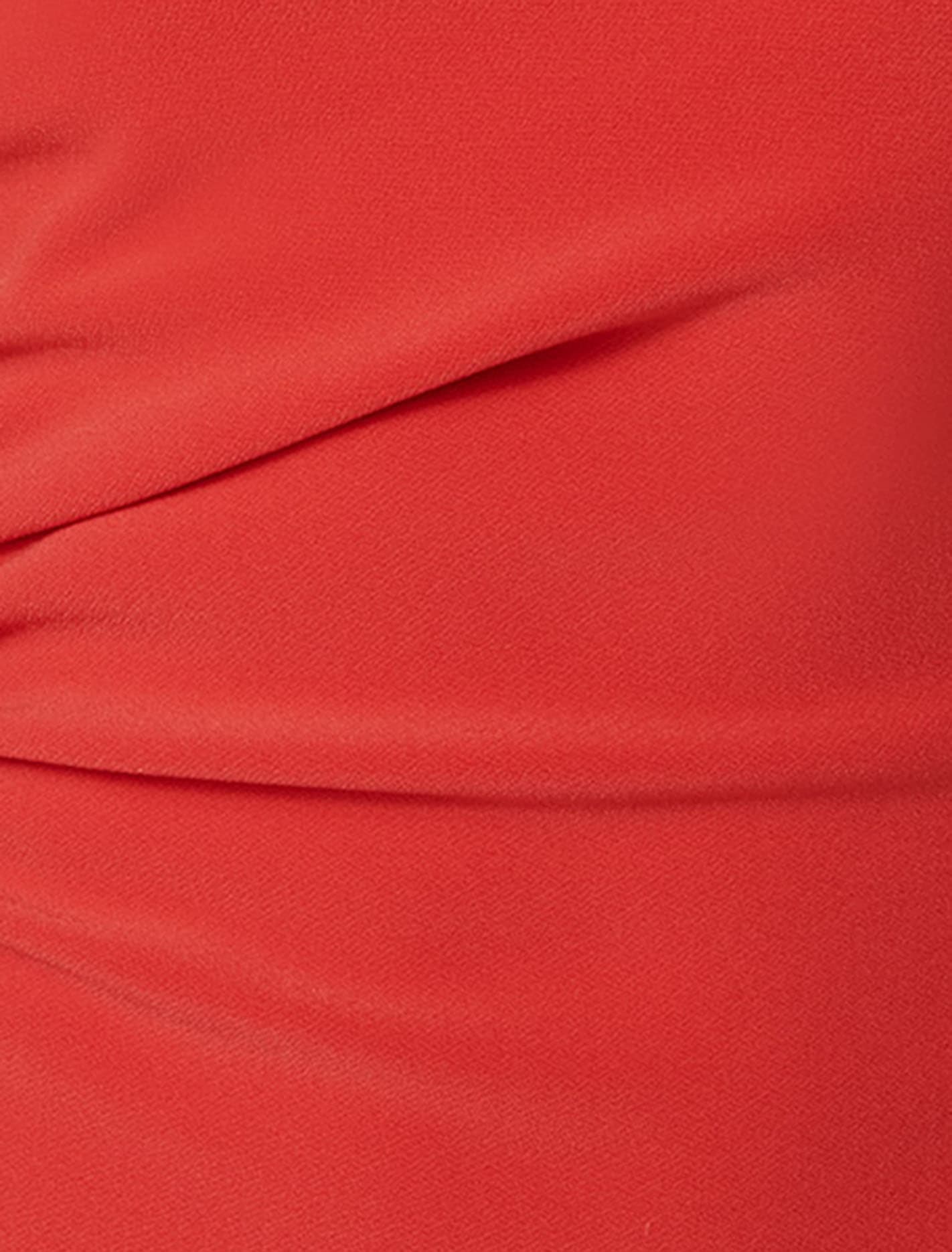 Jade Bow Bodycon Midi Dress Cherry Tomato