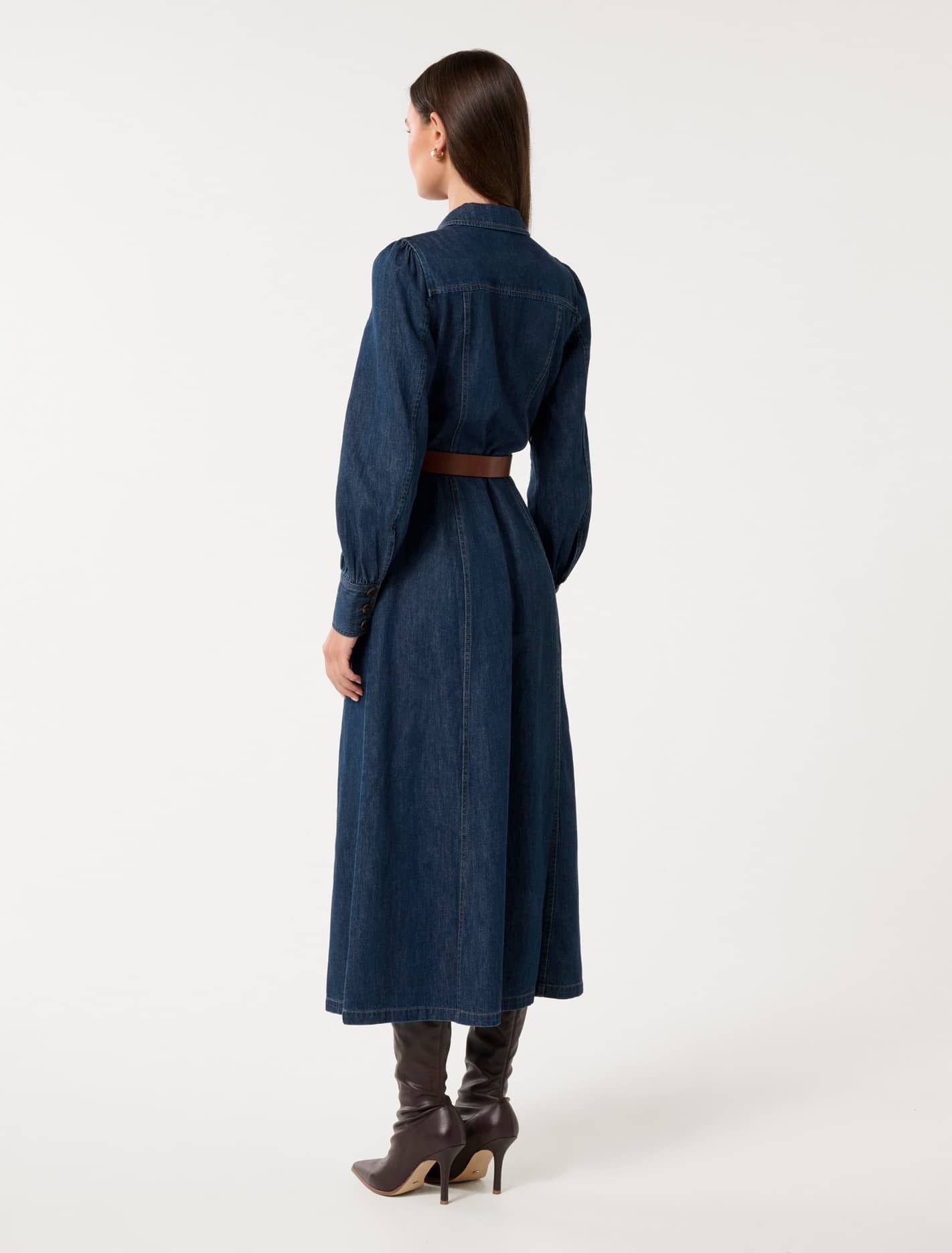 Elizabeth Denim Dress Dark Wash