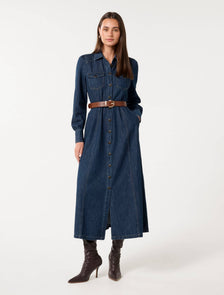 Elizabeth Denim Dress Dark Wash