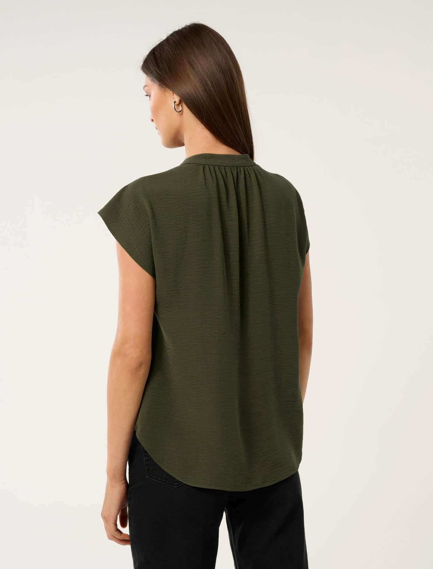 Venus Extended Shoulder Blouse TBC Green
