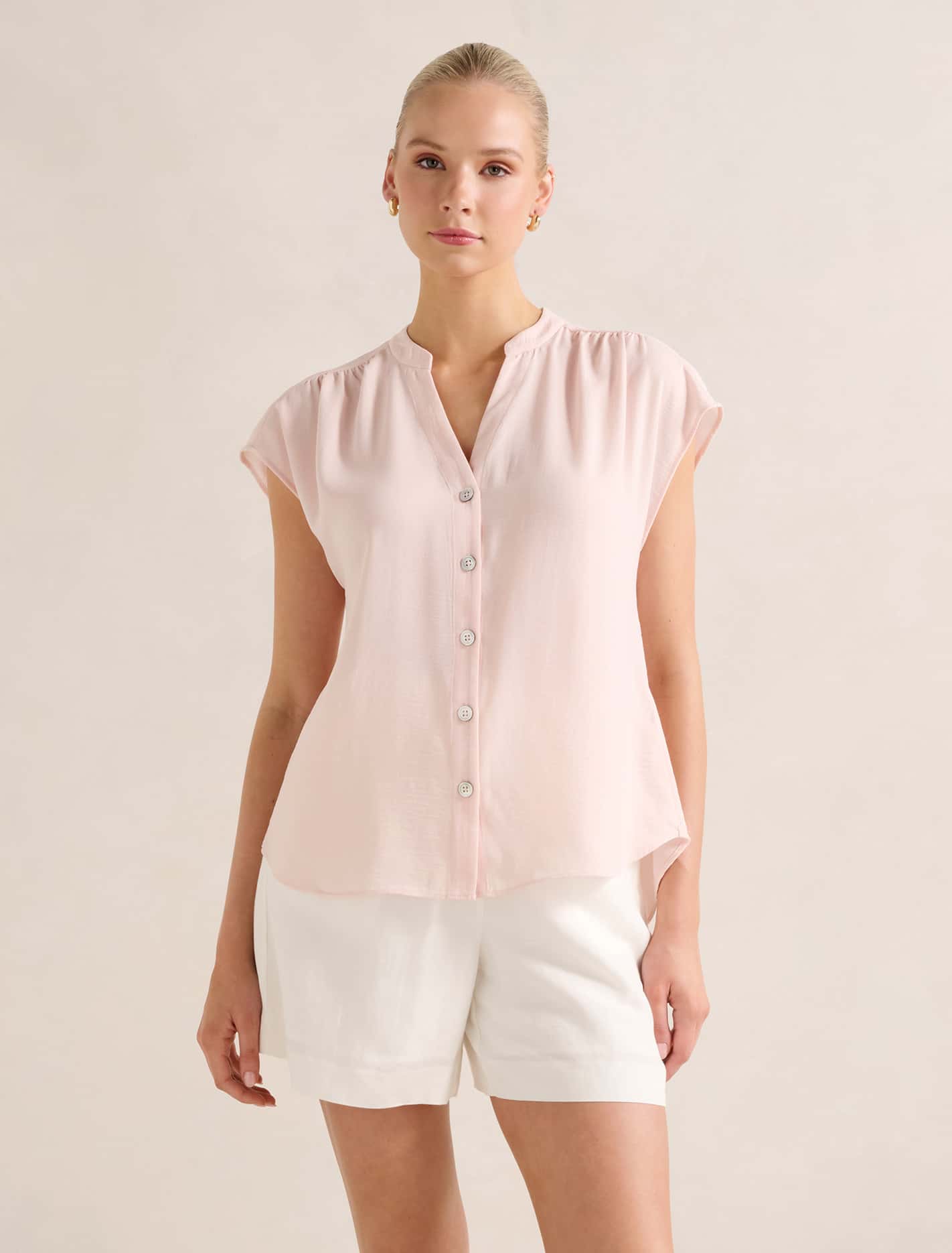 Venus Extended Shoulder Blouse Cotton Breeze