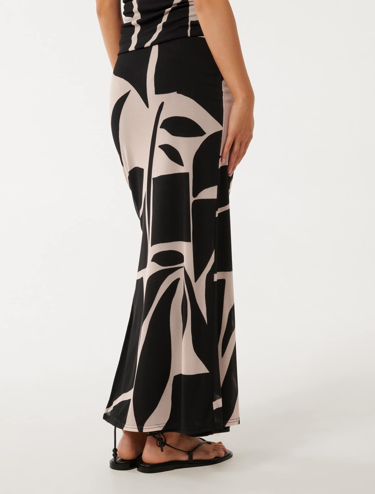 Mia Mesh Maxi Skirt Risley Abstract Co-Ord
