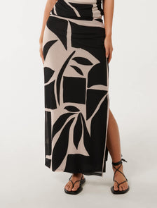Mia Mesh Maxi Skirt Risley Abstract Co-Ord