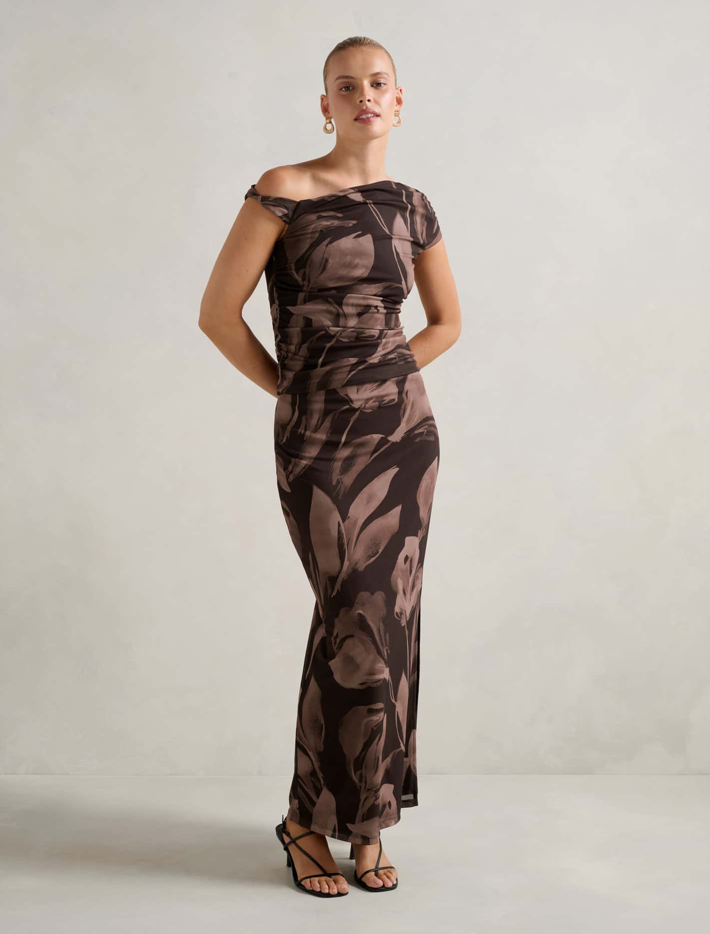 Mia Mesh Maxi Skirt Barkley Floral Co-ord