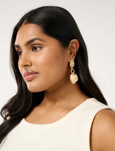 Signature Darielle Disc Earrings Gold
