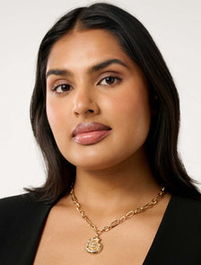 Signature Selene Shell Pendant Necklace Gold/Pearl