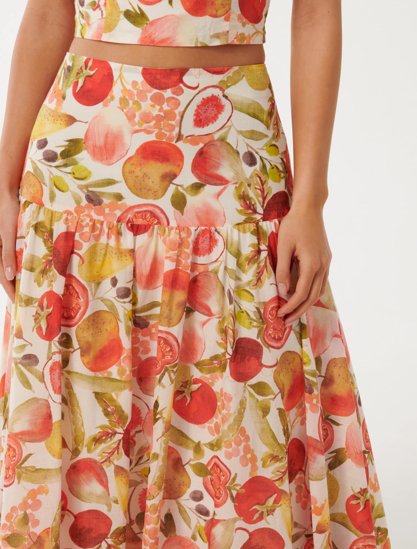 Flore Midi Skirt Garden Harvest Co-ord
