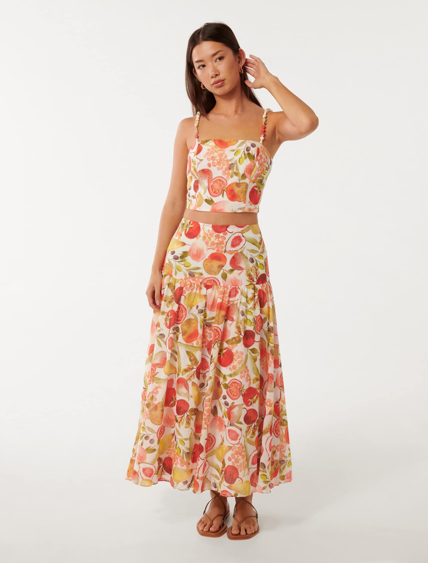 Flore Midi Skirt Garden Harvest Co-ord