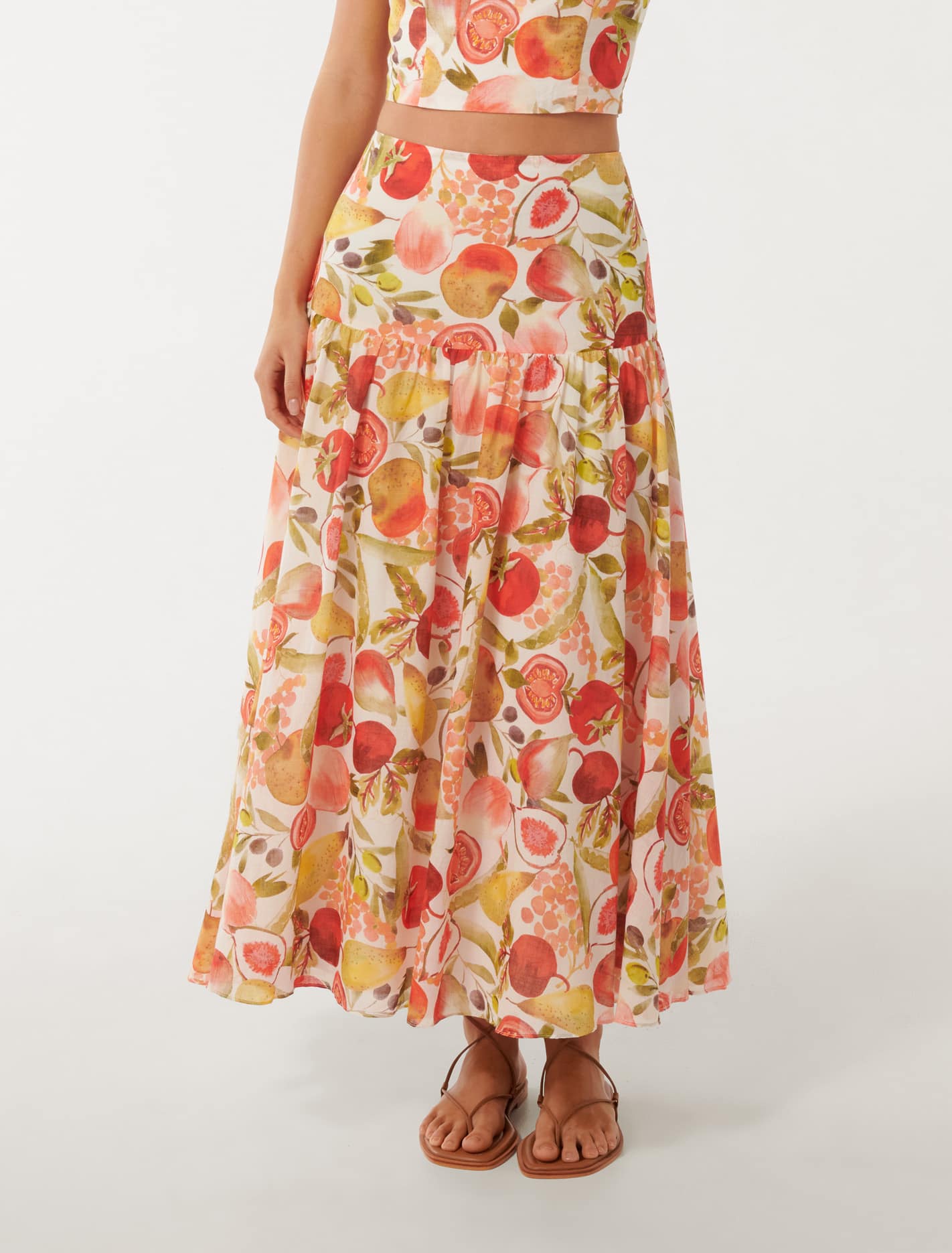 Flore Midi Skirt Garden Harvest Co-ord