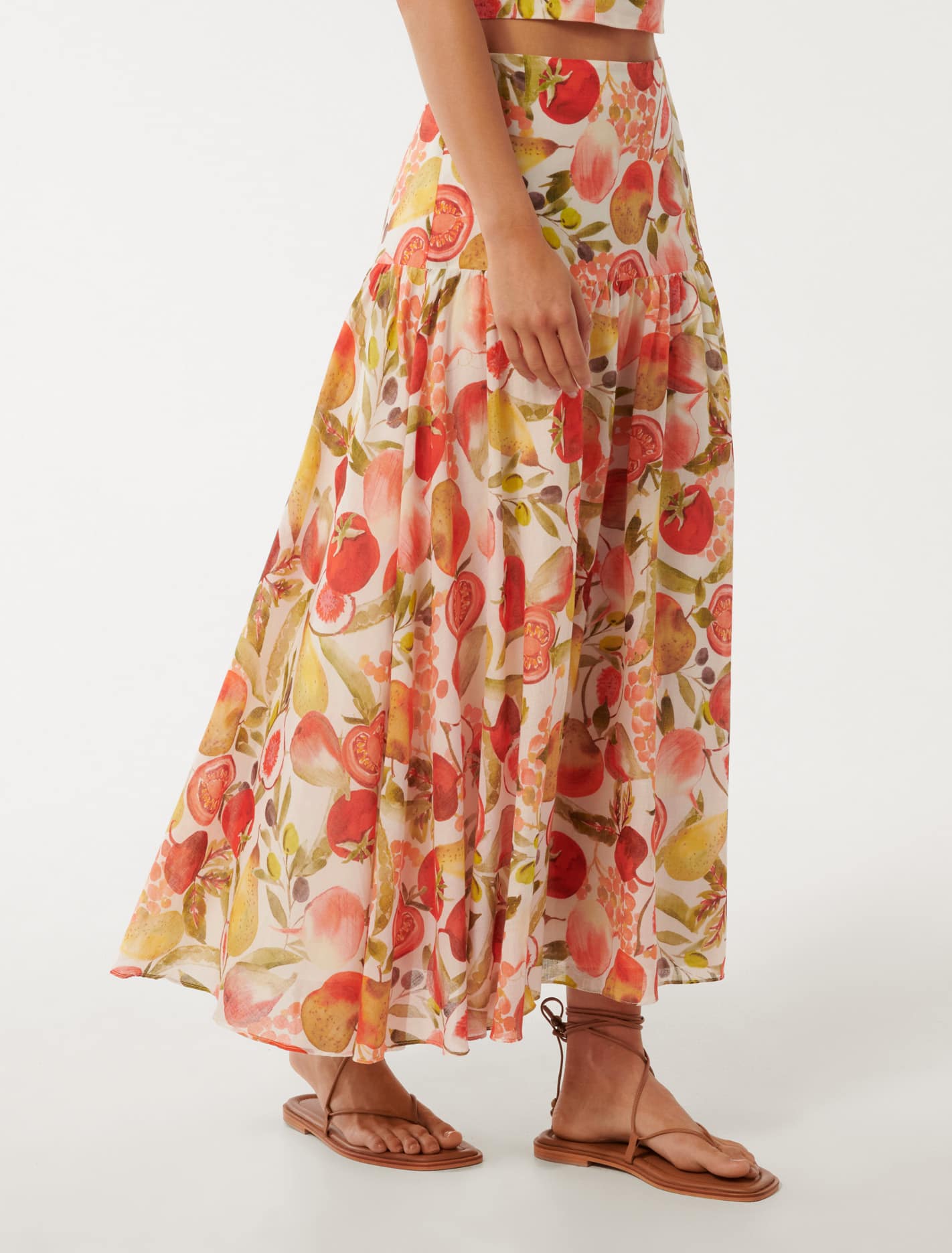 Flore Midi Skirt Garden Harvest Co-ord