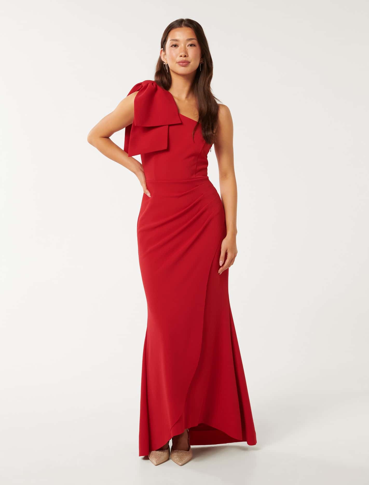 Lisa One-Shoulder Ruffle Dress Salsa