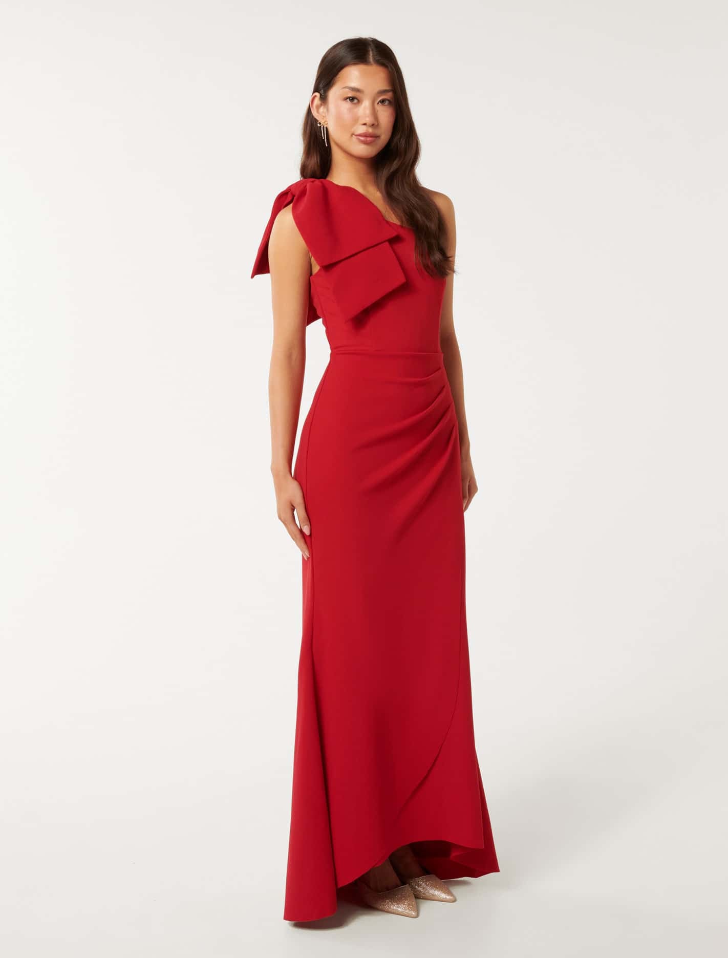 Lisa One-Shoulder Ruffle Dress Salsa