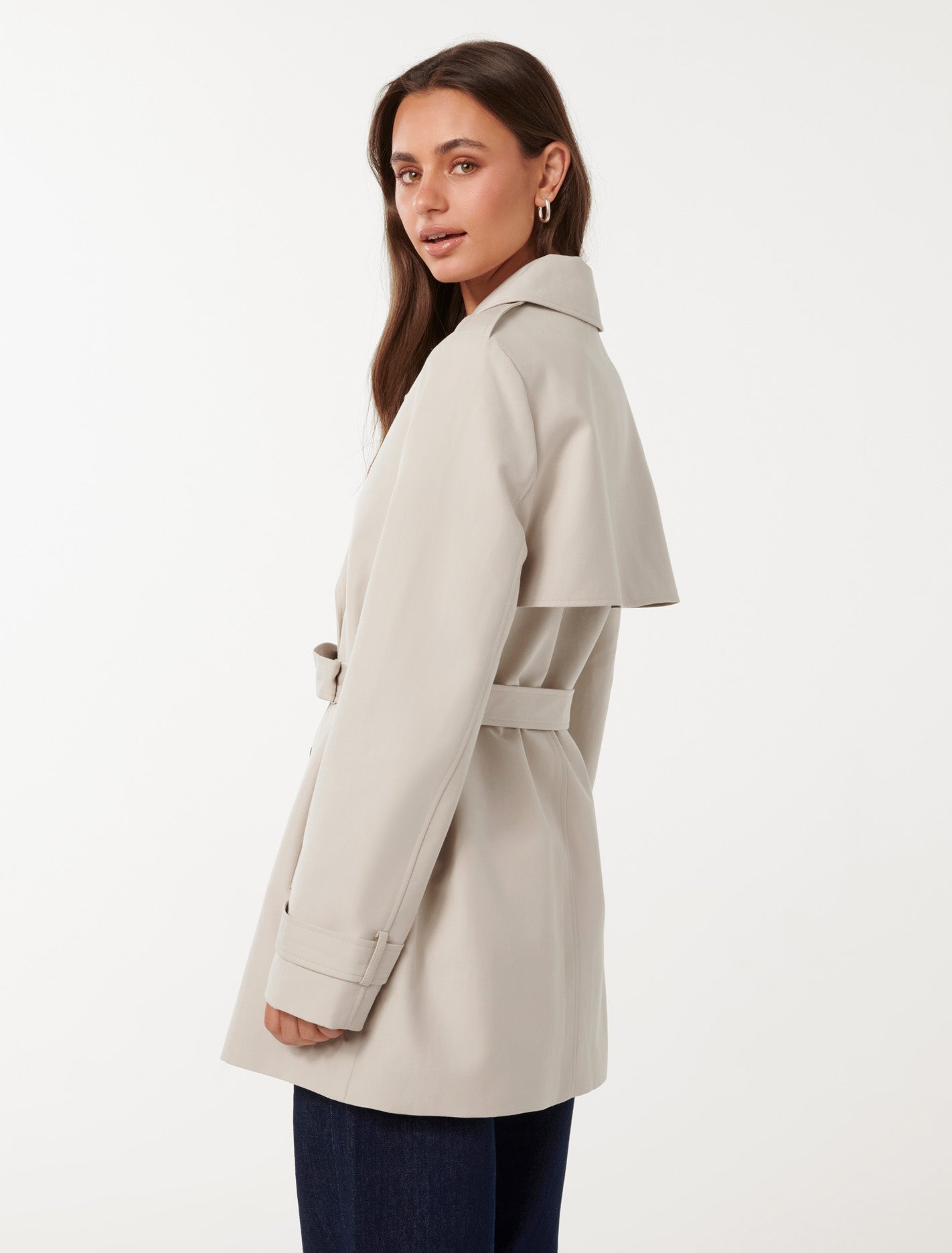Rhea Trench Coat Neutral