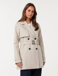 Rhea Trench Coat Neutral