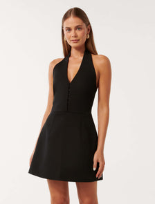 Ricki Halter Hook and Eye Mini Black