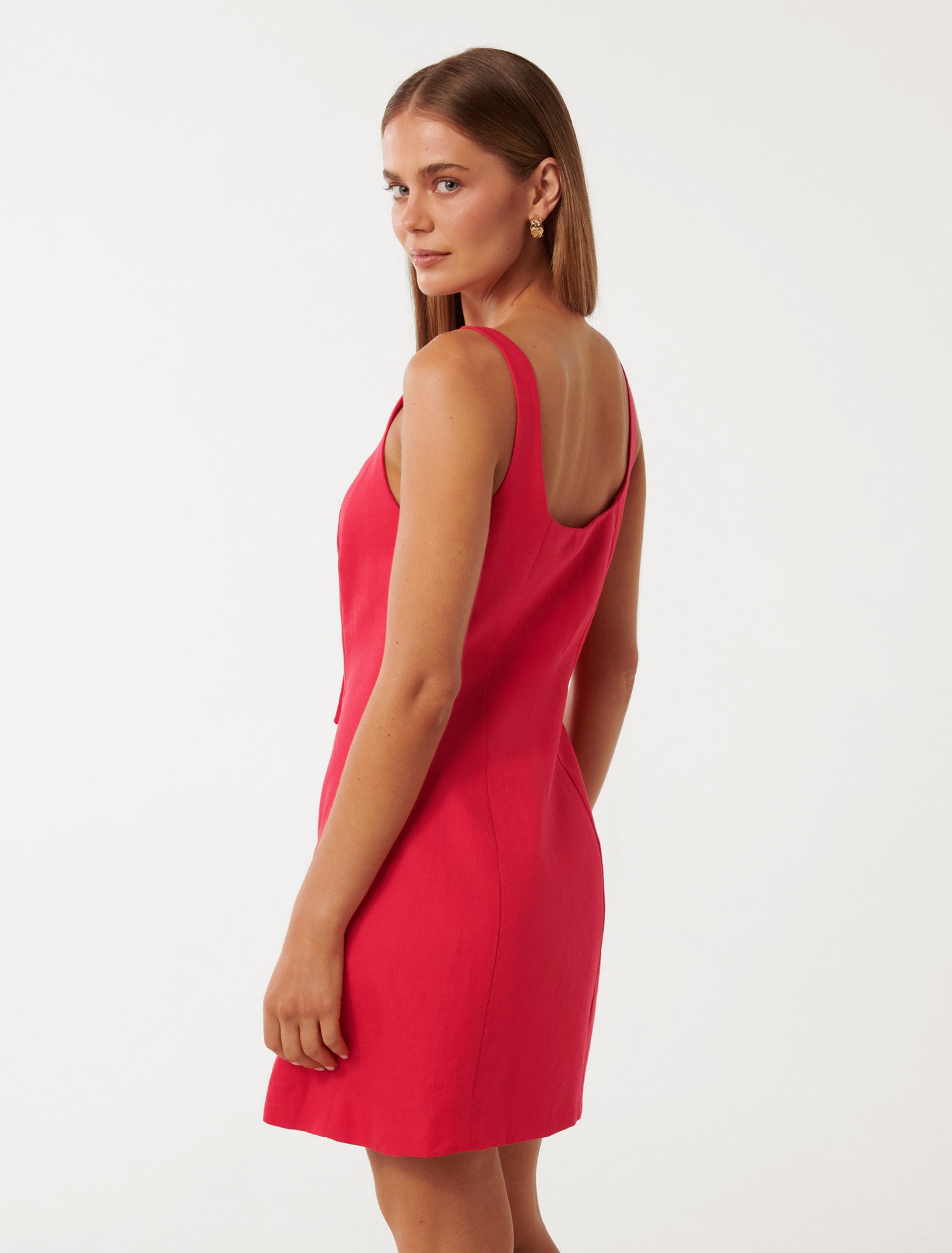Monica Bow-Front Mini Dress Heirloom Tomato