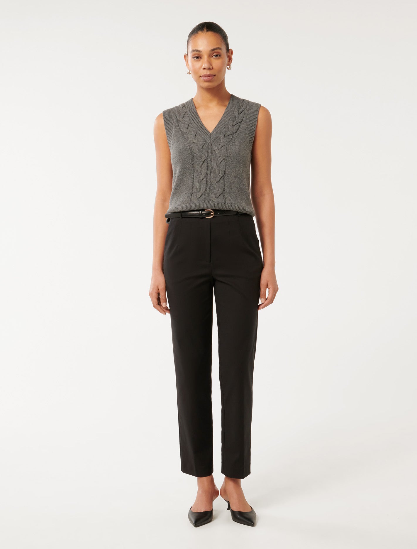 Thea Tapered Pants Black