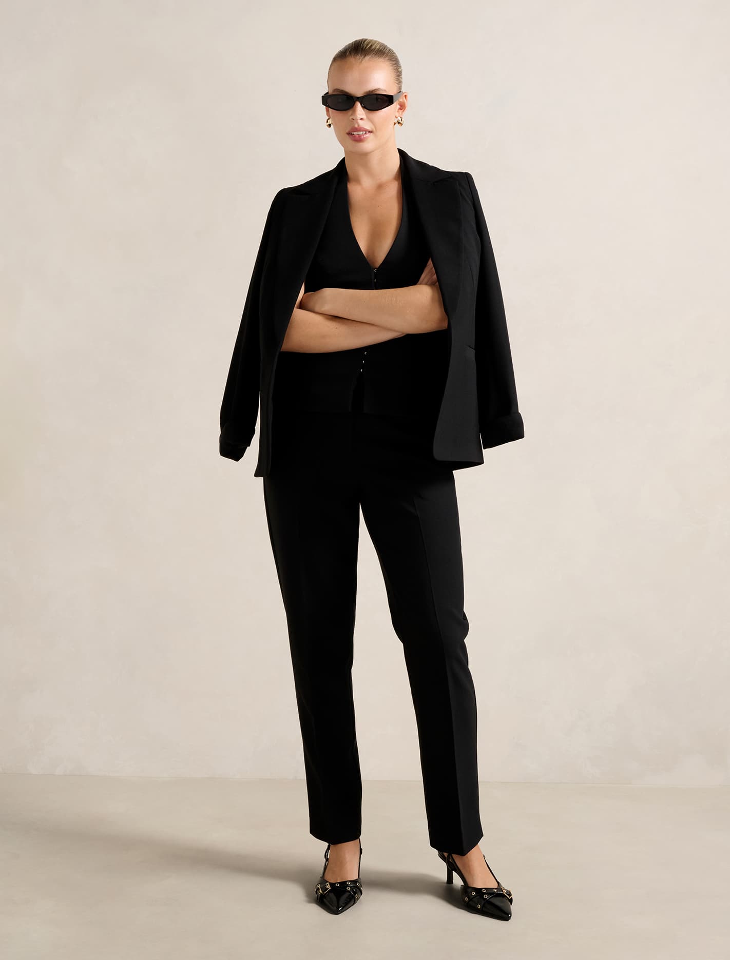 Asher Tapered Pants Black