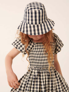 Laura Reversible Brim Hat Blue Hydrangea